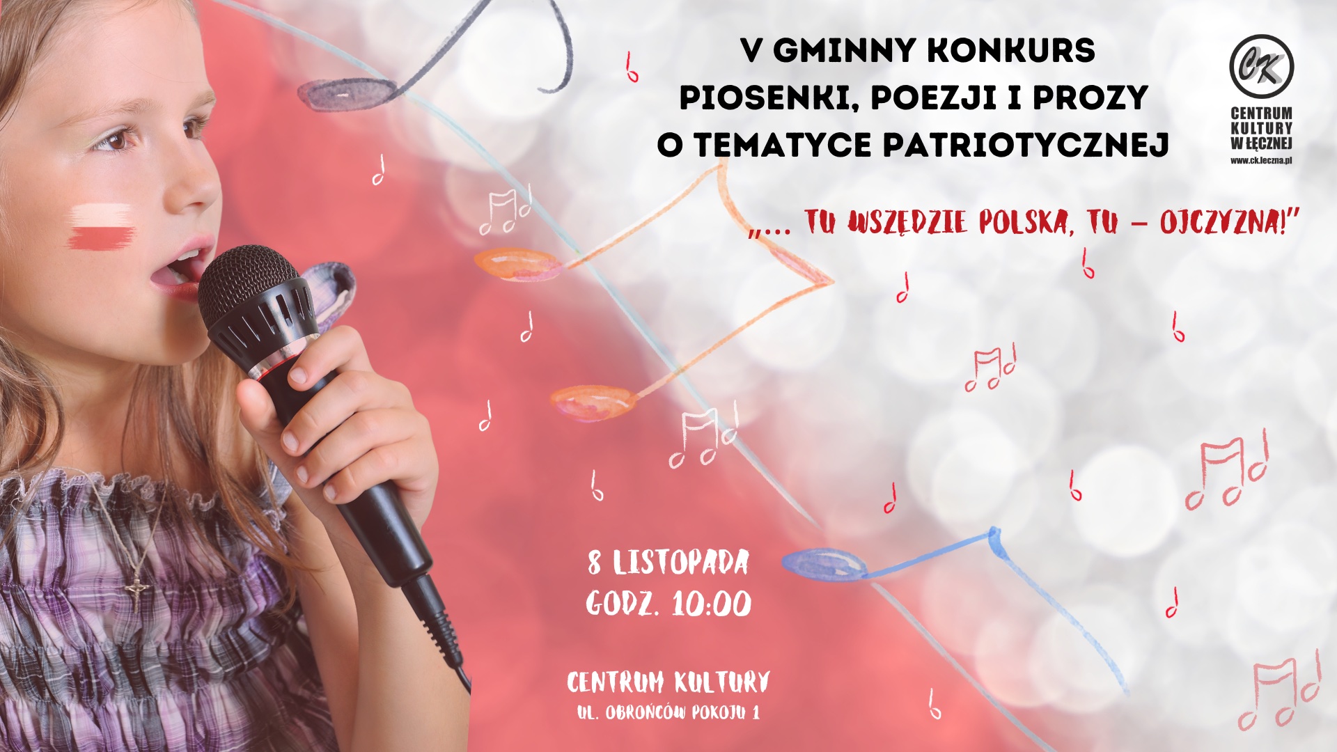 V Gminny Konkurs piosenki, poezji i prozy o tematyce patriotycznej „… tu wszędzie Polska, tu – Ojczyzna!”