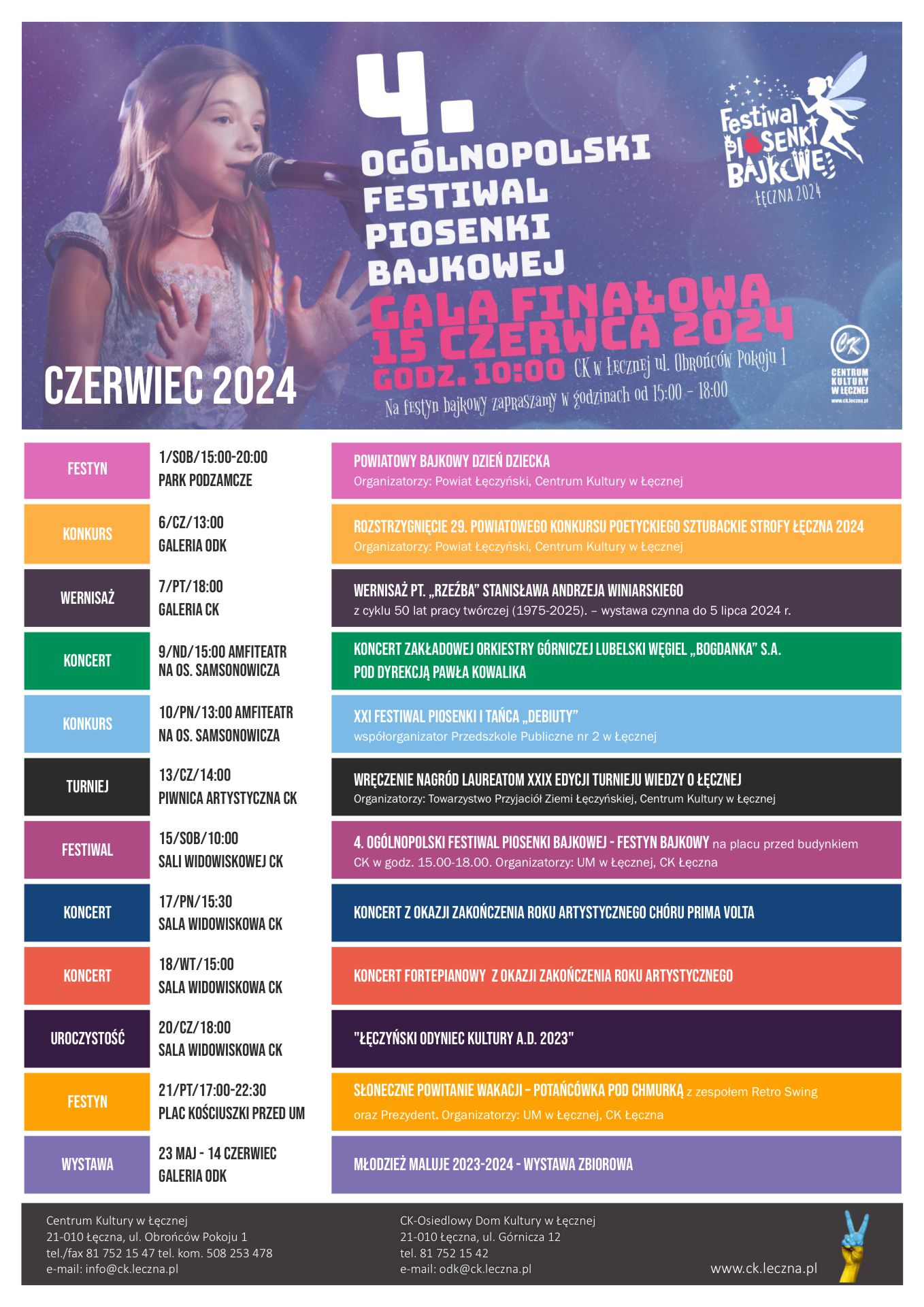 Wydarzenia na czerwiec 2024