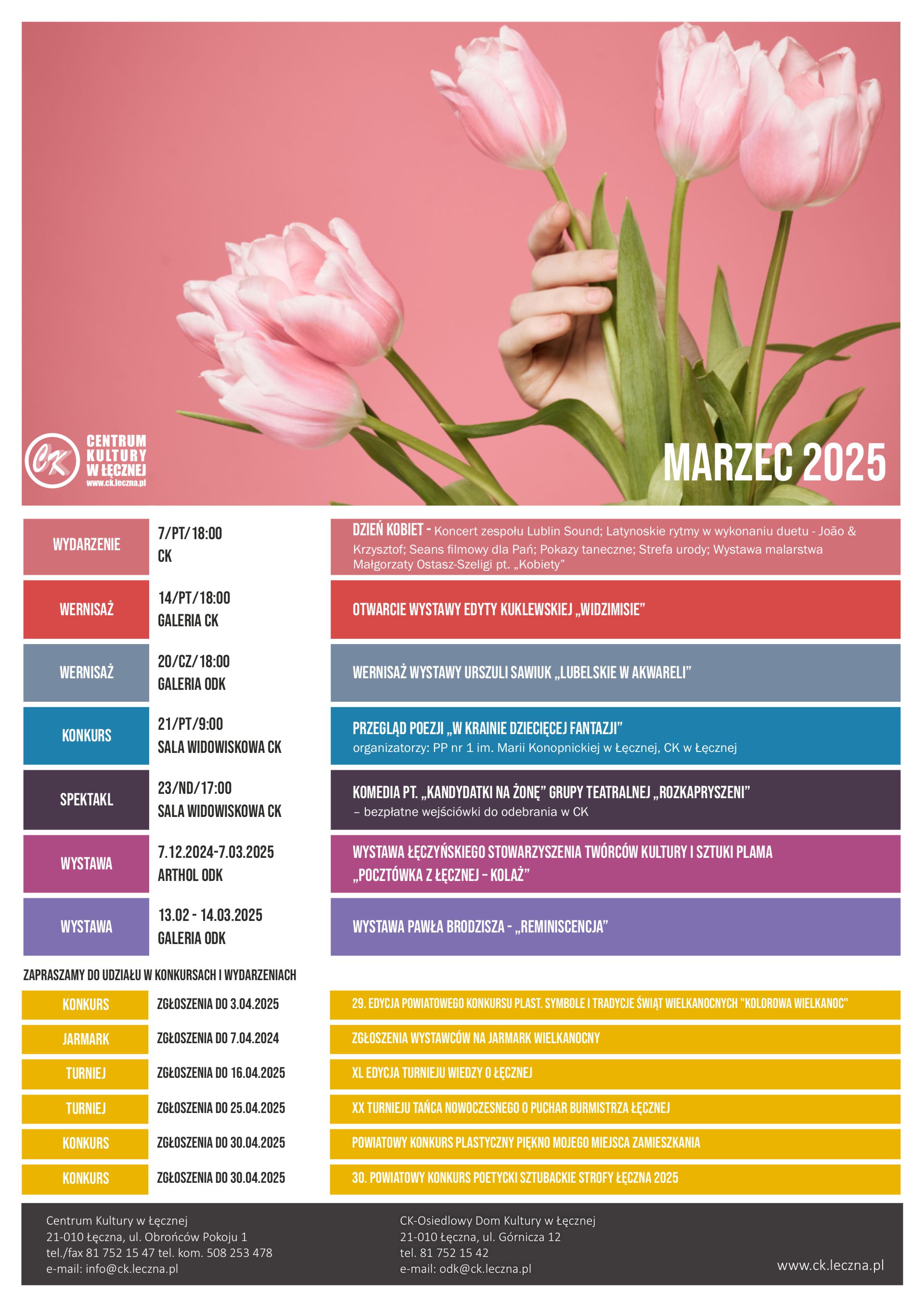 Wydarzenia na marzec 2025