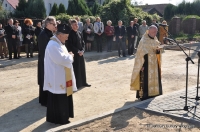 Uroczystości przy krzyżu prawosławnym