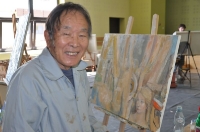 Uczestnicy pleneru przy pracy