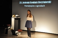 Eliminacje gminne 23. Jesiennego Konkursu Recytatorskiego