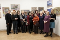 Wernisaż wystawy twórczości uczestniczek zajęć w pracowni malarstwa sztalugowego