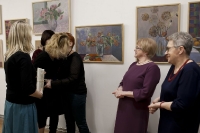 Wernisaż wystawy twórczości uczestniczek zajęć w pracowni malarstwa sztalugowego