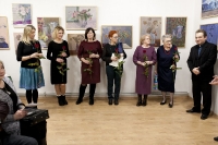 Wernisaż wystawy twórczości uczestniczek zajęć w pracowni malarstwa sztalugowego