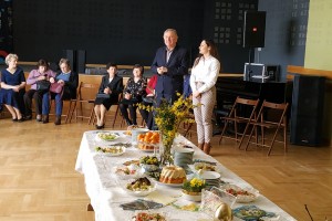 Sala widowiskowa Centrum Kultury w Łęcznej - spotkanie wielkanocne LUTW filia w Łęcznej