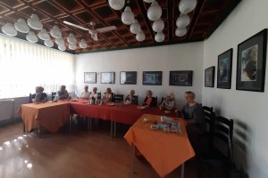 Spotkanie z uczestnikami Klubu 50 Plus działającego przy CK-Osiedlowym Domu Kultury w Łęcznej.