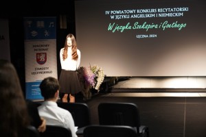  IV POWIATOWYM KONKURSIE RECYTATORSKIM
Z JĘZYKA ANGIELSKIEGO I NIEMIECKIEGO
W języku Szekspira i Goethego